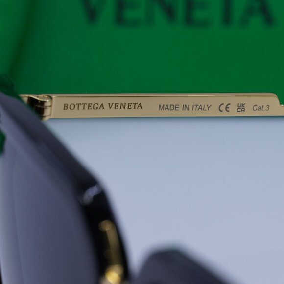 Bottega Veneta BV1083SA 001 Square Sunglasses - Black/Gold/Grey - Picture 7 of 10